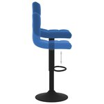 vidaXL Tabouret de bar Bleu Velours