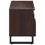 vidaXL Meuble TV marron 100x34x46 cm bois massif manguier