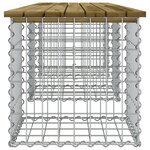 vidaXL Banc de jardin design gabion 203x44x42 cm bois de pin imprégné