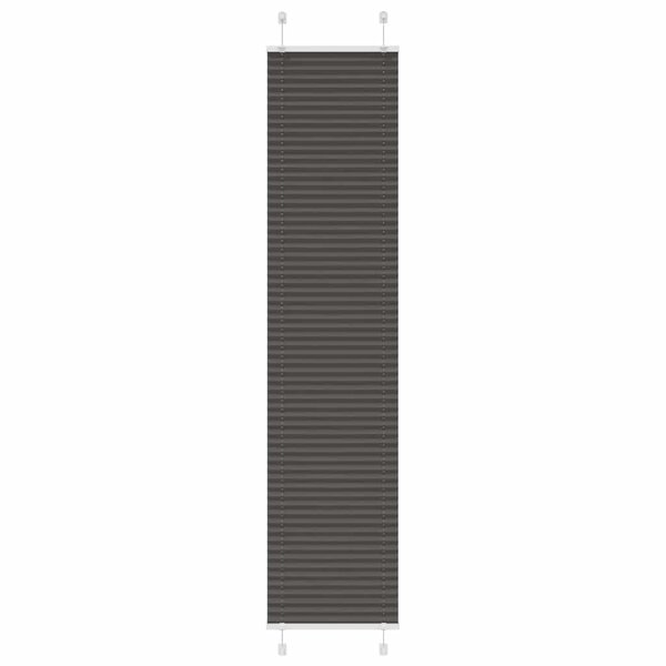 vidaXL Store plissé noir 40x200 cm largeur du tissu 39 4 cm polyester