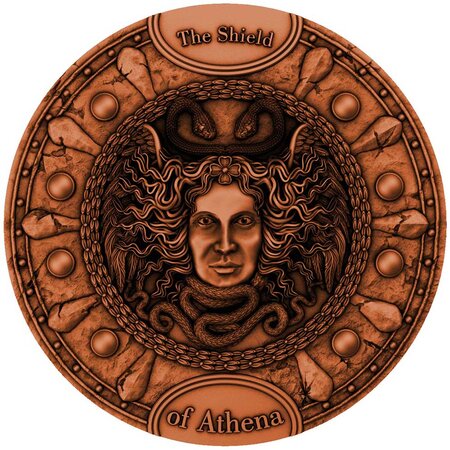 Pièce de monnaie en Argent 5 Dollars g 62.2 (2 oz) Millésime 2021 Shield SHIELD OF ATHENA