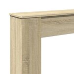 VidaXL Cadre de cheminée chêne sonoma 100x20x100 cm bois d'ingénierie