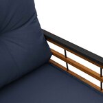 vidaXL Banc à couches en bois Uni Bleu marine 114 x 55 x 77 cm