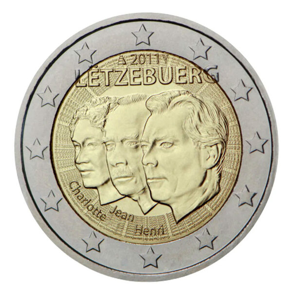 2 euros commémorative Luxembourg 2011 - Grand-duc Jean  Lieutenant-représentant.