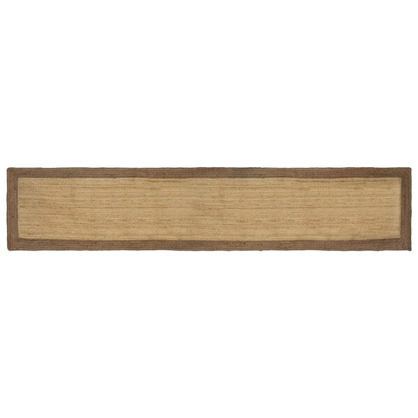 vidaXL Tapis de surface Gris 80 x 400 cm Jute