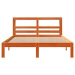 vidaXL Cadre de lit sans matelas cire marron 140x200cm bois pin massif