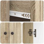 vidaXL Buffet Chêne Sonoma 66 x 34 5 x 90 cm Bois d'ingénierie