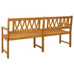 vidaXL Banc extérieur Naturel 180 x 55 5 x 90 cm Bois d'Acacia Massif