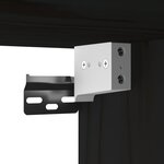 vidaXL Armoire murale Noir 60x30x35 cm Bois de pin massif