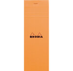 Bloc ORANGE N°8 7,4x21 80F agrafées 80g Q.5x5 RHODIA