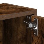 vidaXL Bibliothèque chêne fumé 40x24x52 cm bois d'ingénierie