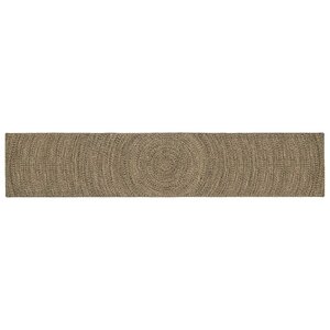 vidaXL Tapis de surface Naturel et noir 60 x 400 cm Jute