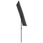 vidaXL Parasol d'extérieur avec mât en aluminium 180x110 cm Anthracite