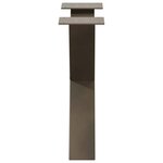 vidaXL Pieds de table basse en forme de X  2 pièces  acier naturel  50 x (42-43) cm