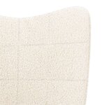 vidaXL Fauteuil relaxant Crème 62 x 67 x 95.5 cm tissu