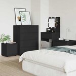 vidaXL Cabinet de salle de bain Noir 40 5 x 40 x 44 cm