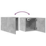 vidaXL Meubles TV muraux 4 Pièces Gris béton 30 5x30x30 cm
