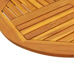 vidaXL Dessus de table Ø90x2 2 cm rond bois massif d'acacia