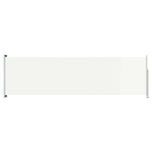 vidaXL Auvent latéral rétractable de patio 180x600 cm Crème