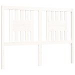 vidaXL Cadre de lit sans matelas blanc 120x200 cm bois massif