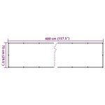 vidaXL Écran d'intimité de balcon blanc 400x75 cm PVC