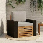 vidaXL Sofa de milieu extérieur Naturel