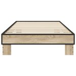 vidaXL Cadre de lit Chêne Sonoma 80 x 200 cm Bois d'ingénierie