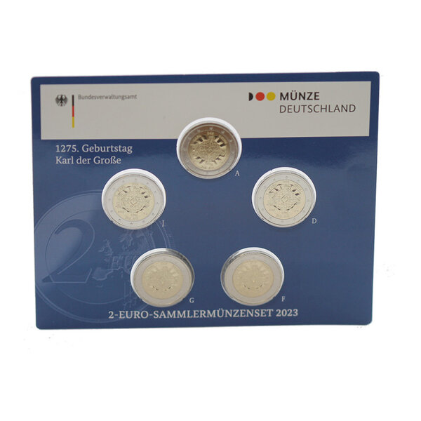 Allemagne 2023 - 2 euro commémorative charlemagne 5 ateliers bu