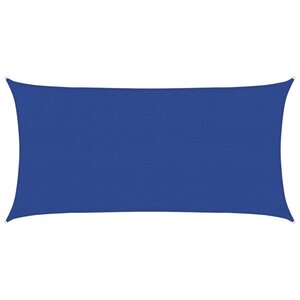 vidaXL Voile d'ombrage 160 g/m² rectangulaire bleu 2 5x5 m PEHD
