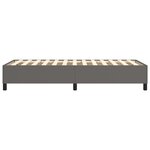 vidaXL Cadre de lit à ressorts gris 90x200 cm similicuir