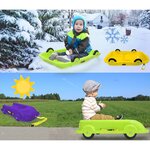 Jamara bobsleigh d'hiver et d'été 2 en 1 vert