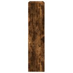 vidaXL Étagère séparatrice de pièce 3 niveaux chêne fumé 123x29x123 cm