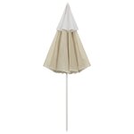vidaXL Parasol de plage Jaune sable 300 cm