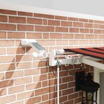 vidaXL Auvent Rétractable Orange et marron 500 × 350 cm Tissu et Métal