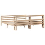 vidaXL Cadre de lit sans matelas 200x200 cm bois massif de pin