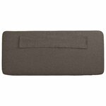 vidaXL Tête de lit capitonnée Marron et Taupe 150 cm Pin massif