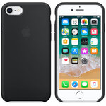 APPLE Coque en silicone Noir iPhone 8 / 7