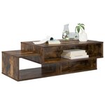 vidaXL Table basse Chêne fumé 105 x 50 x 32 5 cm Bois d'ingénierie