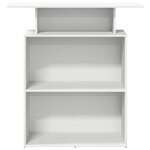 vidaXL Bureau de réception Blanc 100x40x104 cm Bois d'ingénierie