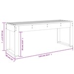 vidaXL Banc de jardin 110x38x45 cm bois massif de pin