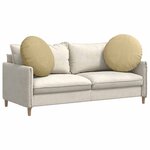 vidaXL Coussins de siège 2 Pièces Vert gris Ø 60 cm