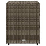 vidaXL Armoire de rangement de jardin gris 55x59x69 cm résine tressée
