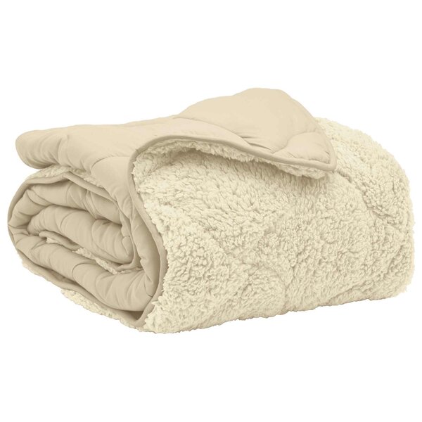 vidaXL Couette d'été 220 x 260 cm Été Crème Respirant