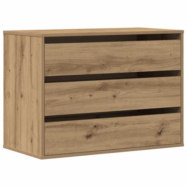 vidaXL Commode d'angle chêne artisanal 80x41x58 cm bois d'ingénierie