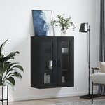 vidaXL Armoire murale noir 69 5x34x90 cm