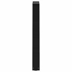 vidaXL Pieds de table à manger en V 2 pièces Noir 60 x (72-73 3) cm Acier