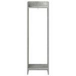 vidaXL Support de Plante 2 pièces Gris béton 30 x 30 x 100 cm