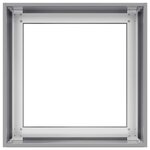 vidaXL Jardinière 40x40x40 cm acier galvanisé