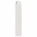 vidaXL Tête de lit avec étagères blanc 75 cm bois massif de pin