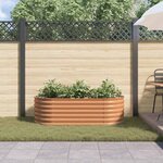 vidaXL Jardinière surélevée Marron 160 x 80 x 44 cm Acier